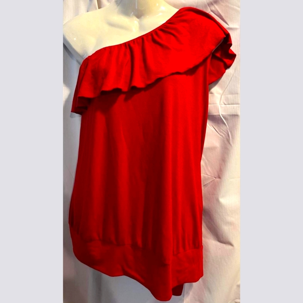 2 FOR $20! Lane Bryant sz 26/28 one shoulder Red top NEW!